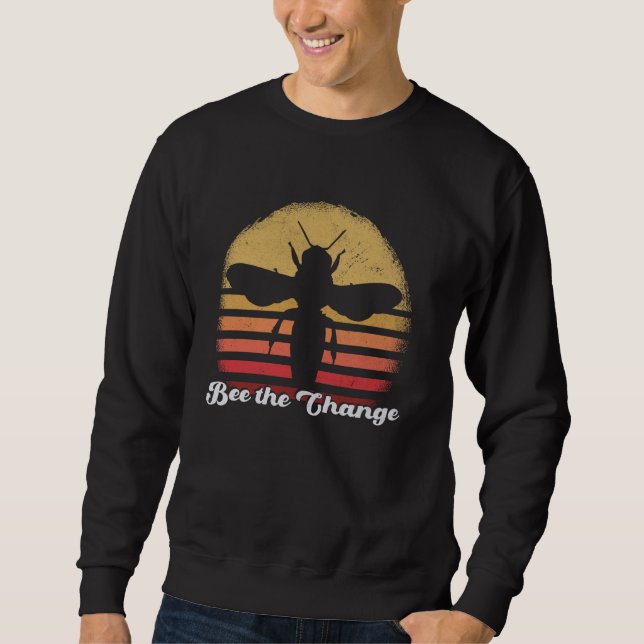 Moletom Bee the Change Motivational Bee Art (Frente)