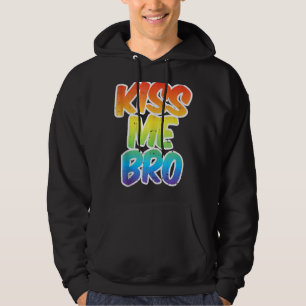 Moletom Beije-Me Bro Funny Lgbt Q Gay Arco-Íris Ortodia Eq