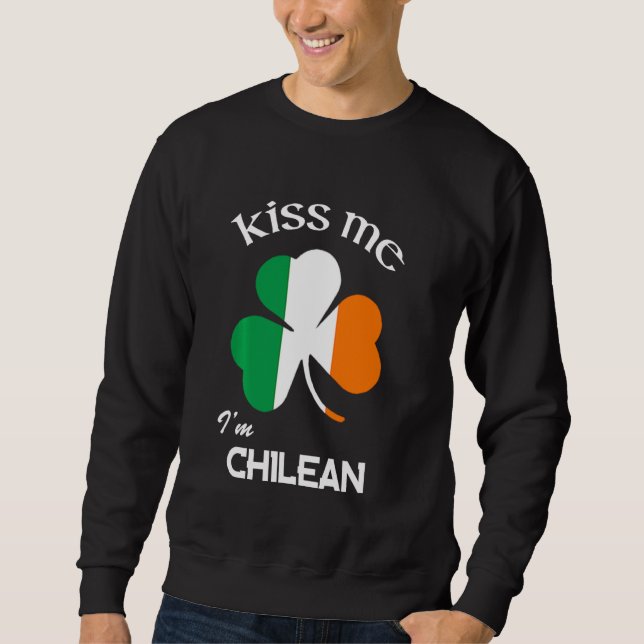 Moletom Beije-Me Eu Sou O Shamrock chileno Rua Patrick S D (Frente)