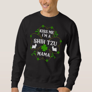Moletom Beije-Me Eu Sou Um Shih Tzu Mama Rua Patrick Day