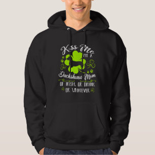 Moletom Beije-Me Eu Sou Uma Mãe Dachshund Mãe De Bebado Ir