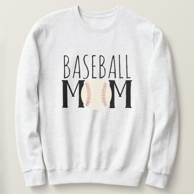 Moletom Beisebol Mãe Unisex Sweet (Frente do Design)