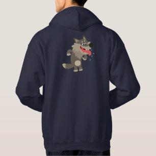 Moletom Bela Cartoon Wolf Hoodie