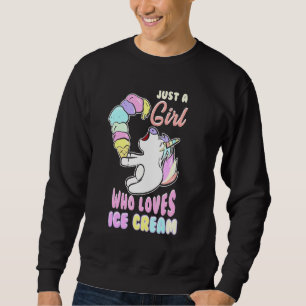 Moletom Bela Menina Que Ama Sorvete De Gelo