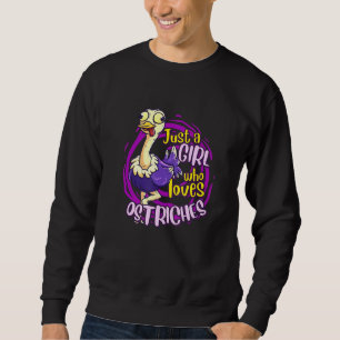 Moletom Bela Ostrich Só Uma Menina Que Ama avestruzes