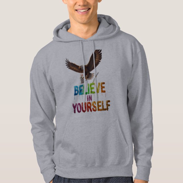 Moletom Believe in Yourself Hoodie – Wings of Confidence (Frente)