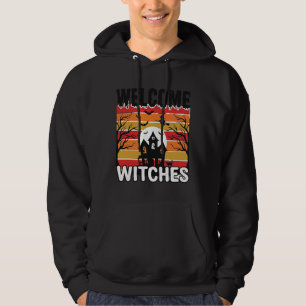 Moletom Bem-vindas Bruxas Desenho de Gravura de Halloween
