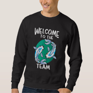 Moletom Bem-vindo à Equipe Koi Fish Yin e Yang