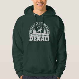 Moletom Bem-vindo ao Alaska. Denali - Logotipo branco