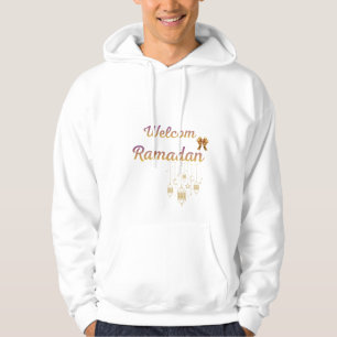 Moletom Bem-vindo Ramadan Desenho de Lanterna Islâmica Ele