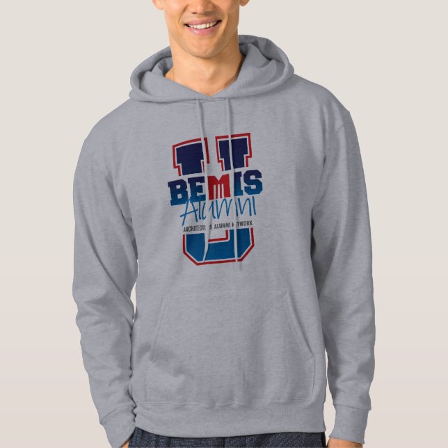 Moletom Bemis U Cinza Hoodie (Frente)