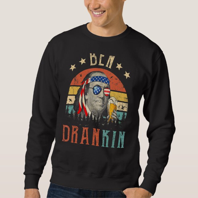 Moletom Ben Drankin 4 De Julho Benjamin Franklin Men Amer (Frente)