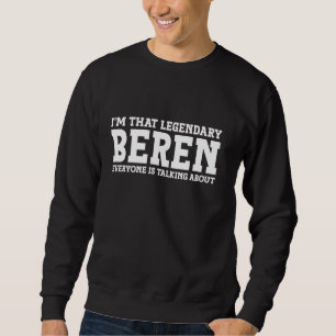 Moletom Beren Nome Pessoal Nome Funny Beren