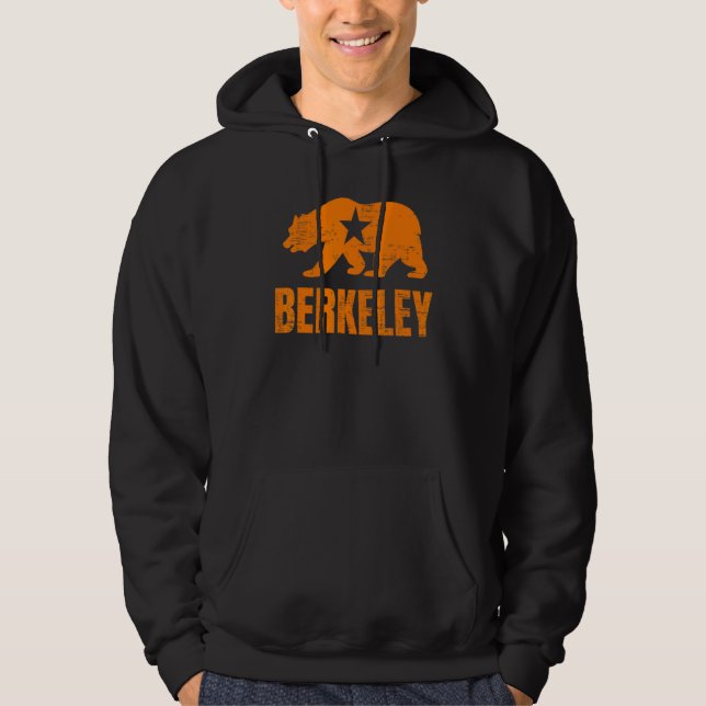 Moletom Berkeley California Republic Bear Distressed Vinta (Frente)