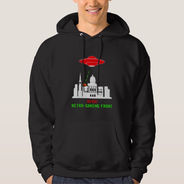 Moletom Bern Invasion Retro Gaming Com Ufo (Frente)
