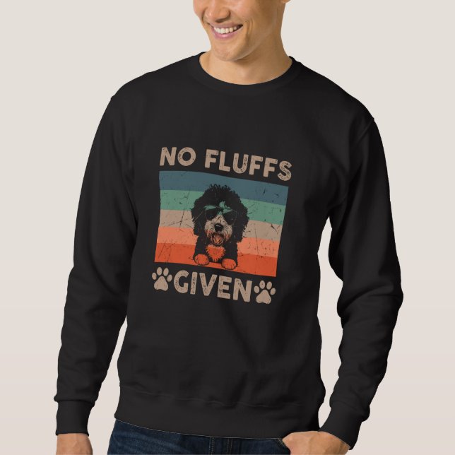 Moletom Bernedoodle Sem Flutuações Com Pai Engraçado Mãe R (Frente)