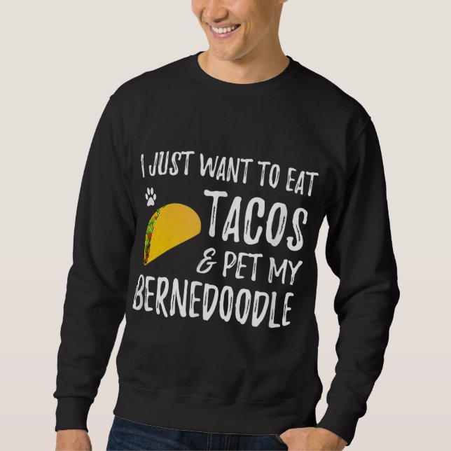 Moletom Bernedoodle Taco Lover Cinco de Mayo Cão Mãe (Frente)