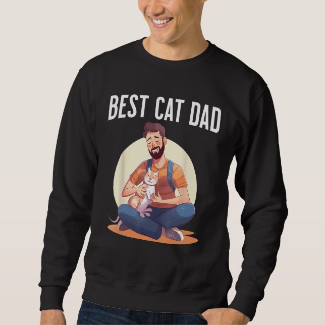 Moletom Best Cat Dad (Frente)