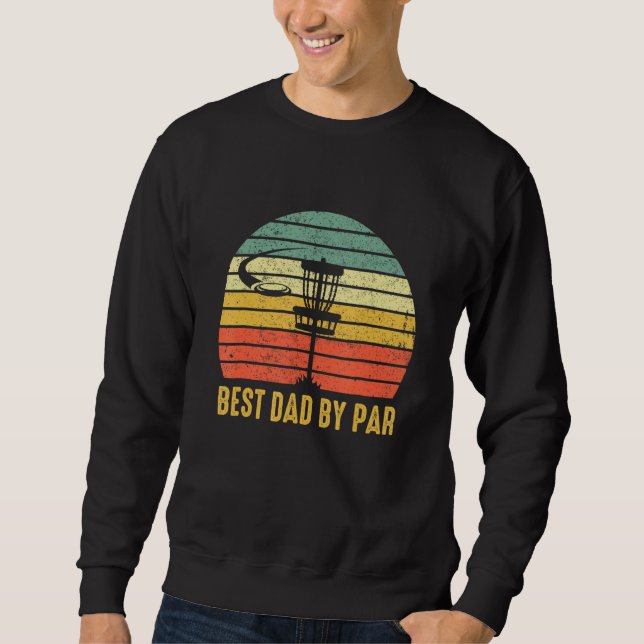 Moletom Best Dad By Par  Disc Golf For Men Father s Day (Frente)