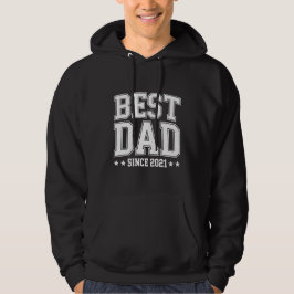 Moletom Best Dad Since 2021 Father's Day