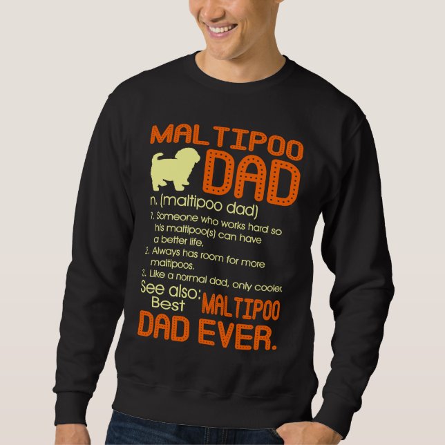 Moletom Best Maltipoo Dad Ever Fathers Father's Day (Frente)