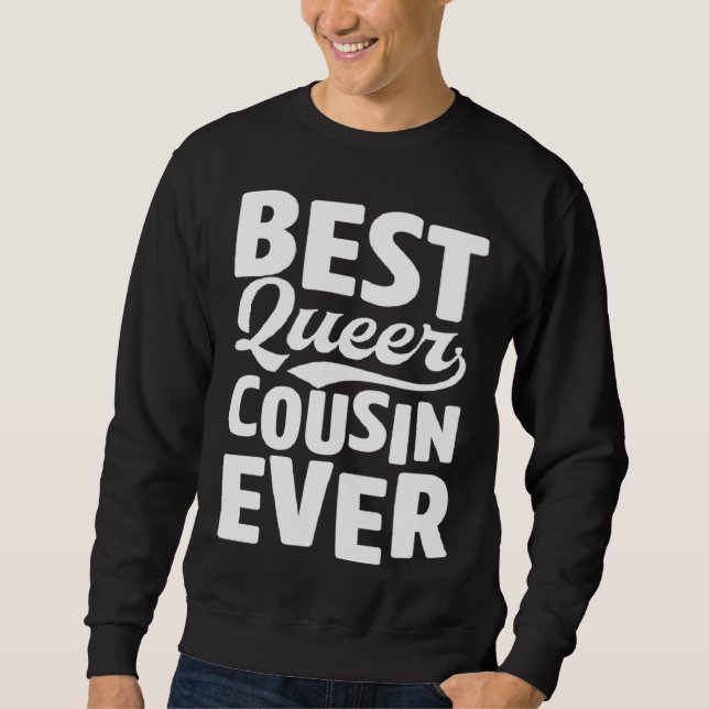 Moletom Best Queer Cousin Ever Gay Pride Coming Out Family (Frente)