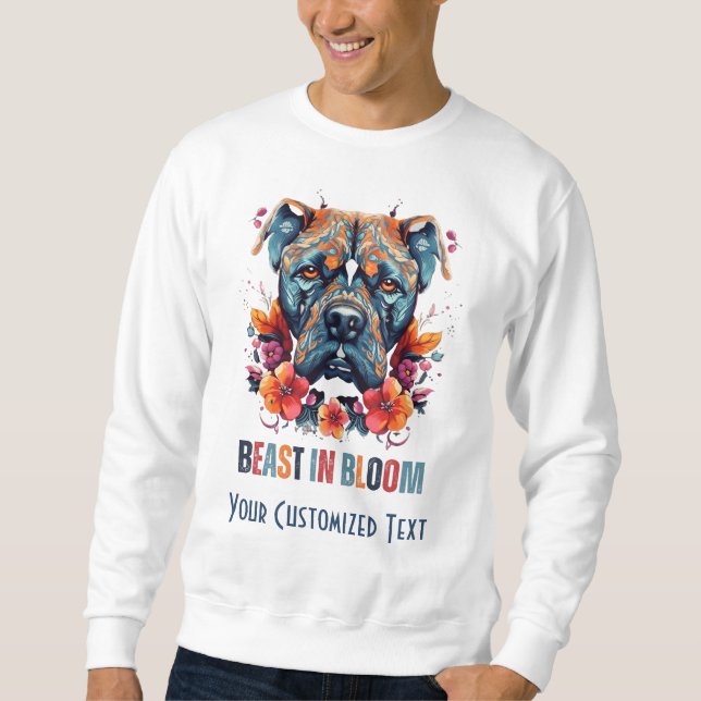 Moletom Besta em Sangue - Cane Corso com Toque Feminino (Frente)