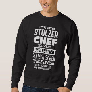 Moletom Bester Chef Sayings with German Text Chef Eines Fa