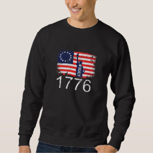 Moletom Betsy Ross 4 De Julho American Flag 1776 Retro