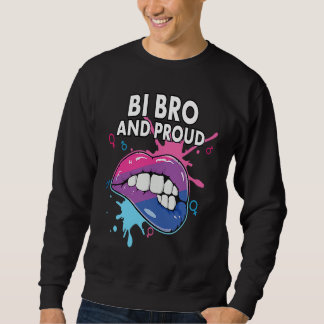Moletom Bi Bro And Proud Bisexual Rainbow Pride Bisexualit