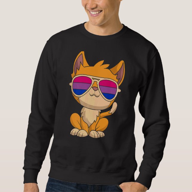 Moletom Bi Pride Óculos Solares Bandeira da Bissexualidade (Frente)