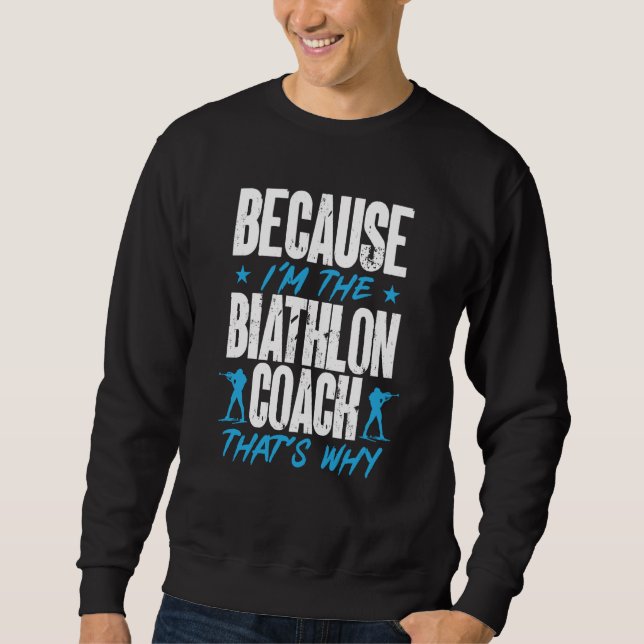 Moletom Biathlon Coach Coaches Skiing Shooting Coaching Tr (Frente)