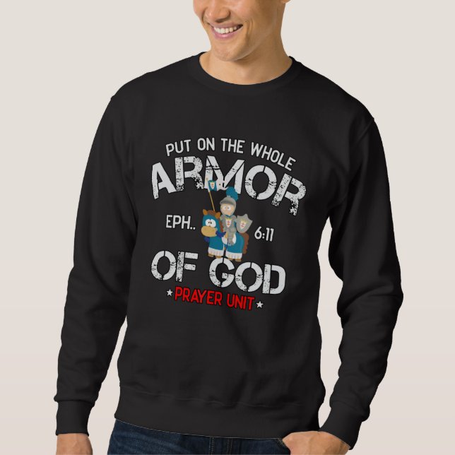 Moletom Bible Quote Armor of God Ephesians 611 Easter Chri (Frente)