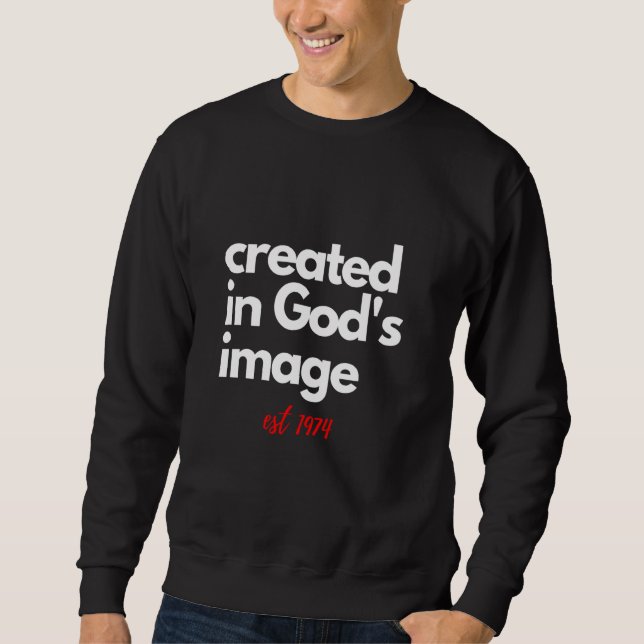 Moletom Bíblia cristã Criada no Nascer de Imagens de Deus (Frente)