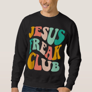 Moletom Bíblia Do Clube Retro Jesus Freak Verse Jesus-Love