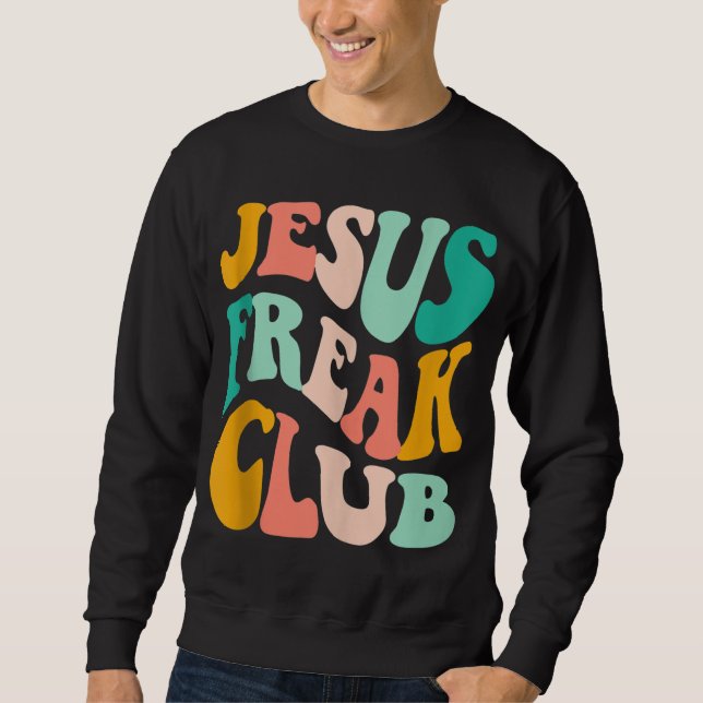 Moletom Bíblia Do Clube Retro Jesus Freak Verse Jesus-Love (Frente)