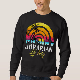 Moletom Bibliotecário de Duty Beach Sunset Rainbow Profess