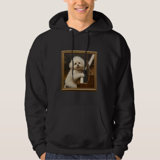 Moletom Bichon Frise Piano Dog