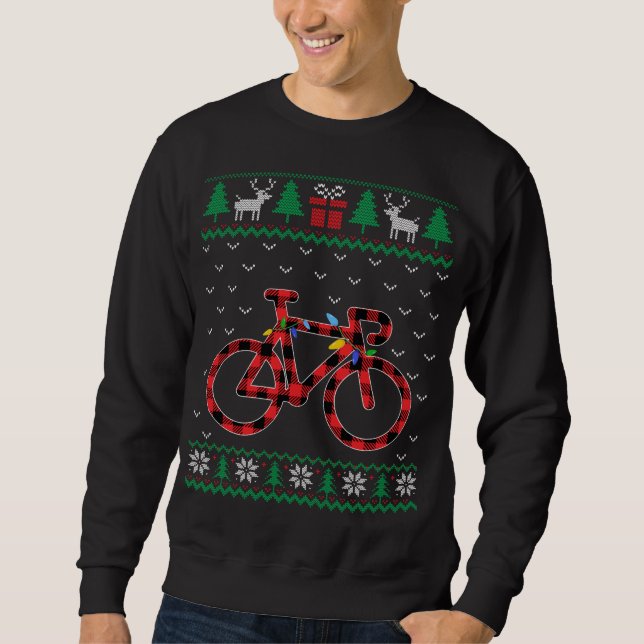 Moletom Bicicleta Árvore de Natal Desorta Xmas Swea (Frente)