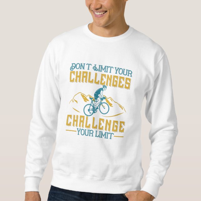 Moletom Bicicleta - Não limite seus desafios (Frente)