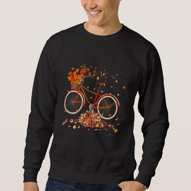 Moletom Bicicleta Retroativa De Ação De Graças Com Belo Ou (Frente)