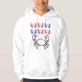 Moletom Big and Small Crab Outline Design