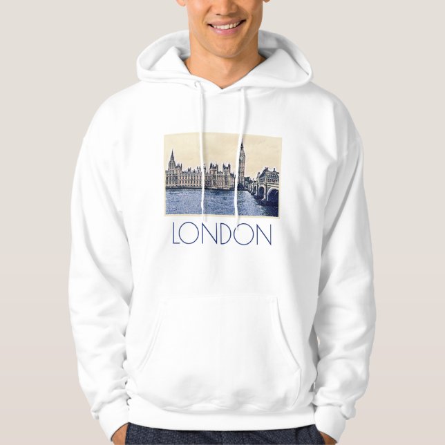 Moletom Big Ben London Watercolor art (Frente)