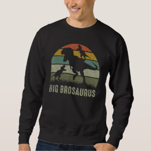 Moletom Big Bro Dinossaur T Rex Big Brothersaurus 2 Crianç