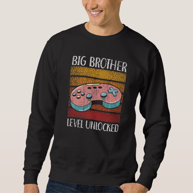 Moletom Big Brother Level Desbloqueou Melhor Irmão (Frente)
