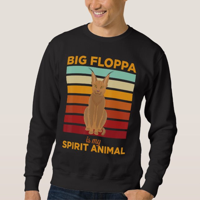 Moletom Big Floppa Caracal Cat Meme Big Floppa Is My Spiri (Frente)