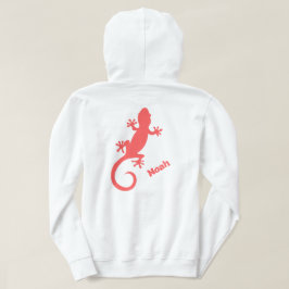 Moletom Big Red Gecko Silhouette and Your Name