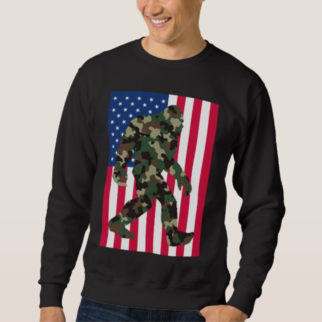 Moletom Bigfoot Sasquatch Camo (Frente)