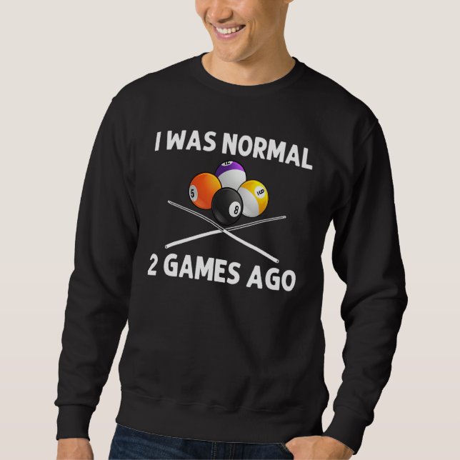 Moletom Bilhar Cool Para Homens Mulheres Jogo De Bilhar De (Frente)