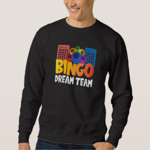 Moletom Bingo Dream Team Mulheres Jovens Jovens Lotéricas 